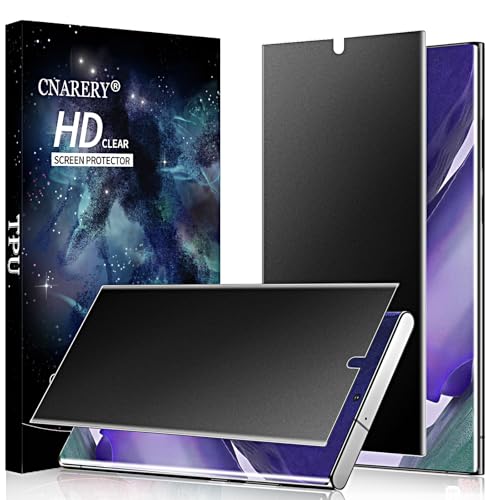2 Pack 4 Way 360 ° Matte Privacy Screen Protector for Samsung Galaxy Note 20 Ultra 6.9 Inch [Not Glass], Anti-Scratch, Anti-Glare, Support Fingerprint Unlock - size: Samsung Galaxy Note 20 Ultra