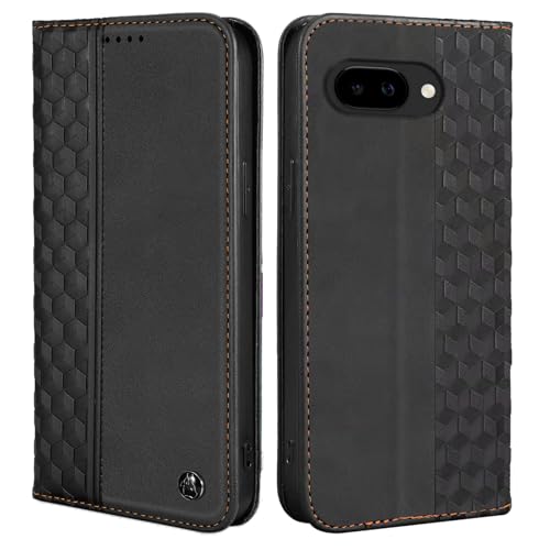 Wallet Case for Google Pixel 10a 2026 6.3 Inch - PU Leather Flip Cover with Card Holder Slots, Strong Magnetic Folio Kickstand Phone Case, Black - color: Black, size: Google Pixel 10a 6.3"