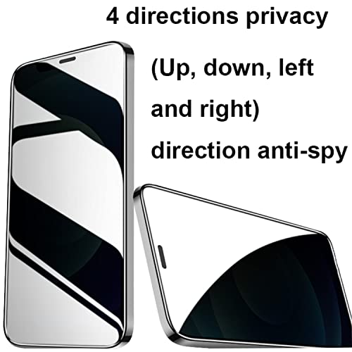 2 Pack 360 Degree Privacy Tempered Glass for iPhone 14 Pro Max Anti-Spy 4 Directions Screen Protector Film 4 Sides Anti-Peeping 6.7 inch - size: For iPhone 14 Pro Max