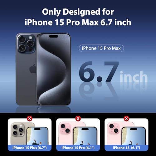 Mkeke for iPhone 15 Pro Max Screen Protector 3 Pack, [9H+ Hardness] [Military-Grade Drop Protection] [Sensitive Touch] [Easy Installation] [HD Clear] Full Edge Coverage Tempered Glass - size: iPhone 15 Pro Max 6.7 Inch