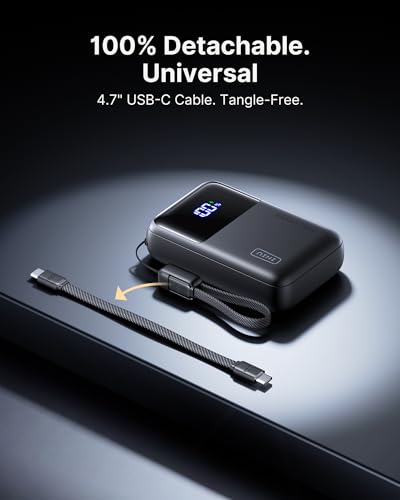 INIU Laptop Power Bank, Smallest 20000mAh 65W Fast Charging Battery Pack - color: Metallic Silver