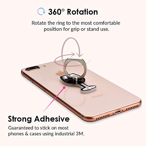 VELVET CAVIAR Cell Phone Ring Holder - Finger Ring & Stand - Improves Phone Grip Compatible with iPhone, Galaxy, Most Smartphones (Wine) - color: Wine