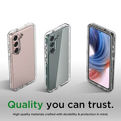 AICase for Galaxy S23 Case Clear Case(6.1"),Heavy Duty Drop Protection Full Body Rugged Shockproof/Dust Proof 3-Layer Military Protective Tough Durable for Samsung S23 6.1 5G - color: Clear Heavy Duty
