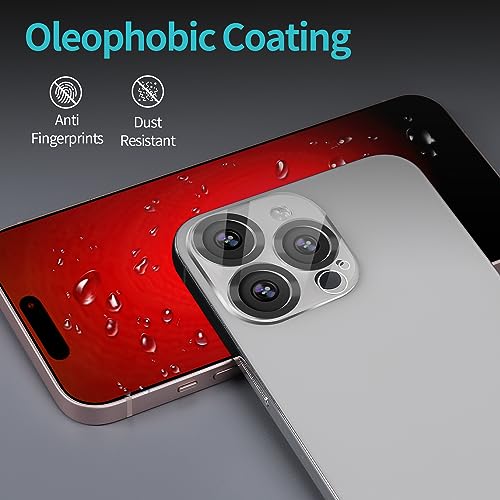 PEHAEL for iPhone 15 Pro Max Privacy Screen Protector+Camera Lens Protector