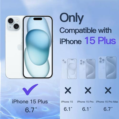 JETech Privacy Screen Protector for iPhone 15 Plus, 2-Pack - size: iPhone 15 Plus