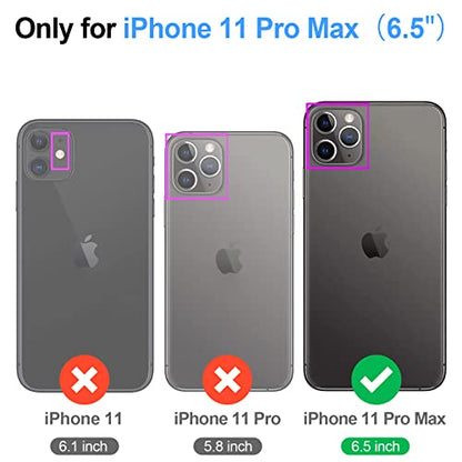 SkyEagle Compatible with MagSafe iPhone 11 Pro Max Wallet Casee,Brown | Detachable Magnetic Credit Card Holder,RFID Blocking,PU Leather,Kickstand,Flip Phone Case,Shockproof Cover for Men & Women - color: Brown, size: iPhone 11 Pro Max - 6.7"