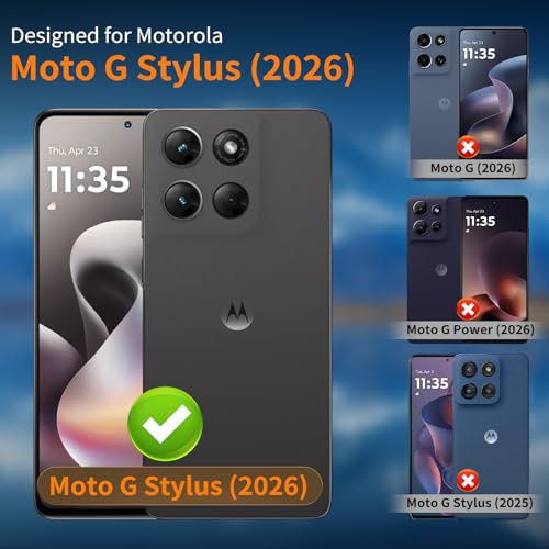 3 Pack for Motorola Moto G Stylus 5G (2026) Screen Protector, 9H Anti Scratch HD Clear Tempered Glass Film, Full Coverage, Bubble Free, Case Friendly - size: Moto G Stylus 5G 2026