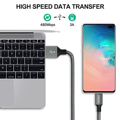 etguuds Long USB A to USB C Cable 15ft, 2-Pack USB to USB C Charging Cable - color: Gray