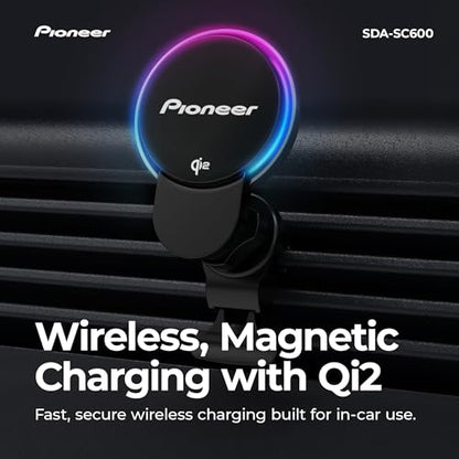 Pioneer Qi2 MagSafe Wireless Car Charger and Phone Mount - style: MagSafe Wireless Charger with Fan