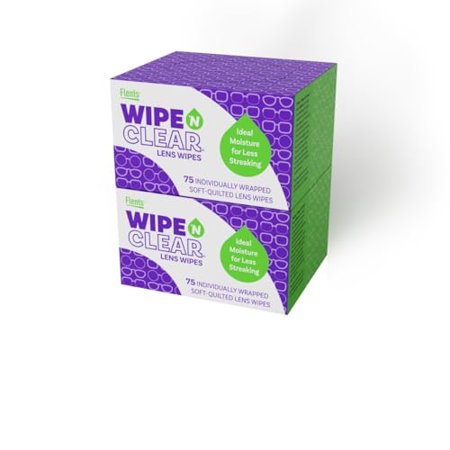 Flents Wipe 'N Clear Premium, Pre-Moistened Lens Cleaning Wipes, 150 Count - size: 150 Count Clothlike