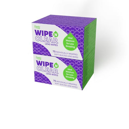 Flents Wipe 'N Clear Premium, Pre-Moistened Lens Cleaning Wipes, 150 Count - size: 150 Count Clothlike