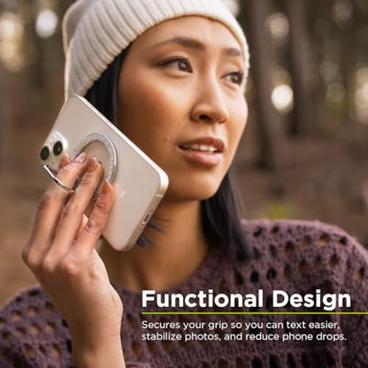 PureGear Magnetic Phone Grip for MagSafe, 360° Ring Kickstand - color: Gold