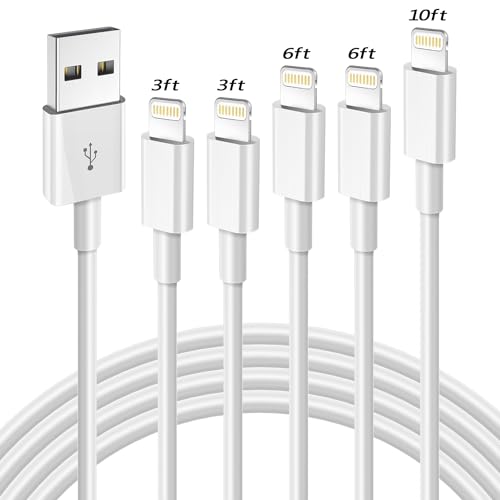 OCEEK iPhone Charger(3/3/6/6/10FT) 5Pack MFi Certified Lightning Cable - color: 5Pack 3/3/6/6/10FT