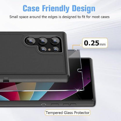 2 Pack Galaxy S24 Ultra Anti spy Privacy Screen Protector, 9H Tempered Glass,Anti-Scratch, Smooth and Responsive Absolute, No Bubbles, High Definition Clear[Anti-Spy Tempered Glass]Easy Install(6.8 ")