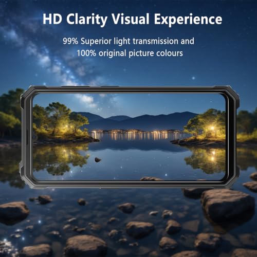 3 Pack for Blackview BV4800 SE Screen Protector Tempered Glass, Military Grade Shatterproof, 9H Hardness, Fingerprint Unlock, Bubble Free, AUUYYA Anti Scratch Protection Film for Blackview BV4800 SE, Case Friendly - size: Blackview BV4800 SE