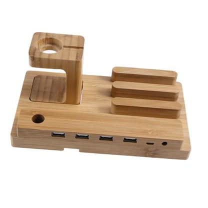 Gadpiparty Charging Station Stand Dock for Multi Functional Desk Holder with Cable Management for Home Office Use