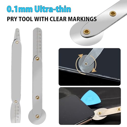 Spudger Tool Kit, 18 Piece Cell Phone Pry Tool, Metal Spudger, Plastic Pry Tool, Pry Tools for Electronics, Cell Phone Repair Tool Kit for iPhone, Laptop, iPad, Cell Phone, Tablet, Computer