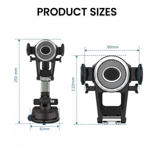 Window Phone Mount for Car | Universal Cuction Car Phone Mount & 360 Phone Holder Rotating Car | Auto Phone Holder for Car SUV Truck | Cell Phone Automobile Cradles - style: G