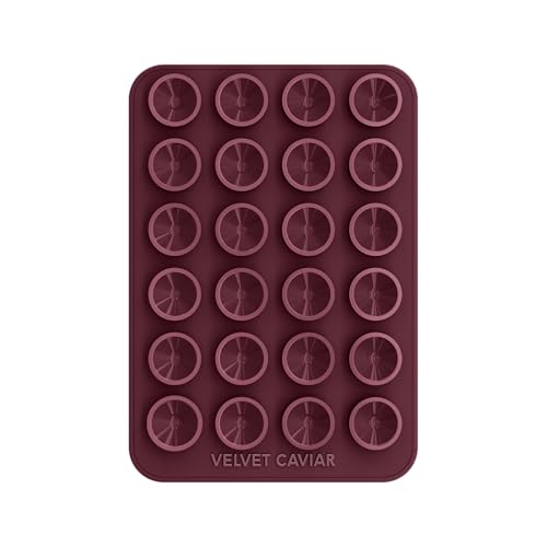 Velvet Caviar Suction Cup Phone Case Mount Compatible with MagSafe Devices Only - Magnetic Silicone Sticky Phone Grip Holder for iPhone Back of Phone - Mirror Gripper (Burgundy 1990) - color: Burgundy 1990