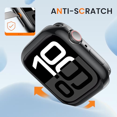 [2 Pack] Bumper Case for Apple Watch Series 11/10 46mm, Black - color: Black+Black, size: 46 mm Series 11/10