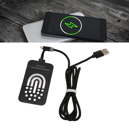 Type C Wireless Charging Receiver, Thin Magnetic Dual Purpose Charger Receiver, Charging Patch for All Type C Interface Cell Phones