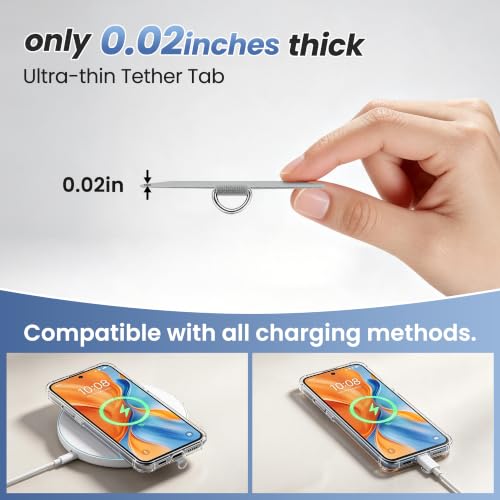 COCASES Phone Tether Tab, Phone Lanyard Strap Tab, 4 Pack Grey - color: Grey X4