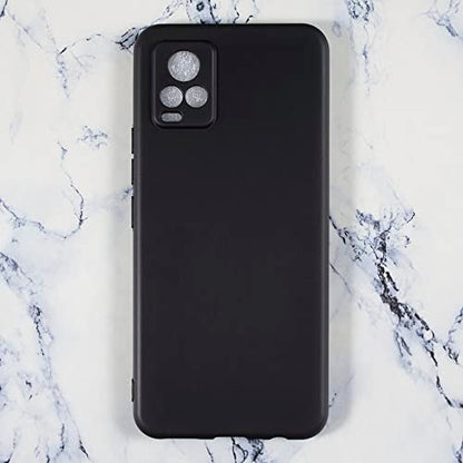 Protective Case for Vivo V20 V2025 - Black | 6.44" Slim Shockproof Bumper Back Cover Anti-Scratch Flexible TPU Shell, Grip-Friendly - color: Black