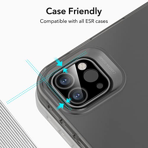 ESR 2 Pack Camera Lens Protector Compatible with iPad Pro 11/13 Inch M5/M4 (2025/2024), iPad Pro 12.9/11 Inch (2022/2021/2020), 9H Anti-Scratch Tempered Glass, HD Clarity, 3D Full Coverage