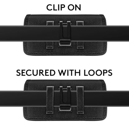 Nylon Belt Case Holster Phone Belt Pouch Holder with Magnetic Closure - color: Nylon1, size: L(6.5" x 3.5" x 0.5")