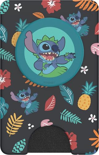 PopSockets Adhesive Phone Wallet with Grip- Aloha Pattern
