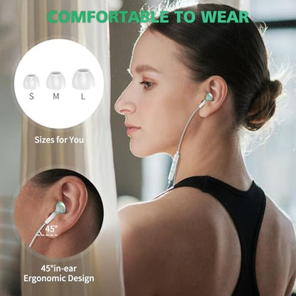 ASKUBSKU Wired Earbuds USB C for Samsung S26 S25 Ultra S24 S22 S23 Fe Green - color: Green