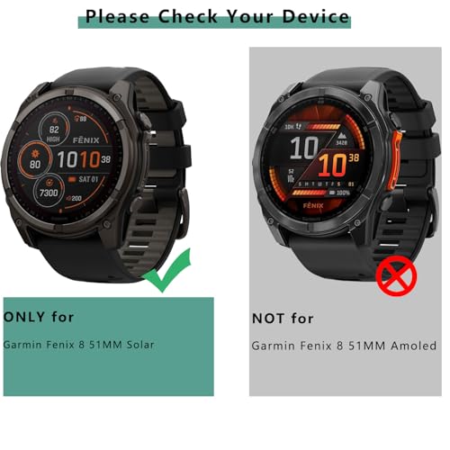 [1+4 Pack] Case with Tempered Glass Screen Protector Compatible with Garmin Fenix 8 SOLAR 51MM (Not for Fenix 8 51mm AMOLED), Bumper Full Coverage Protective Soft Cases Face Cover for Fenix 8 SOLAR 51MM - size: for Fenix 8 SOLAR 51MM