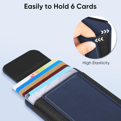 FINPAC MagSafe Wallet Magnetic Card Wallet Holder for Women Men - color: Dark Blue