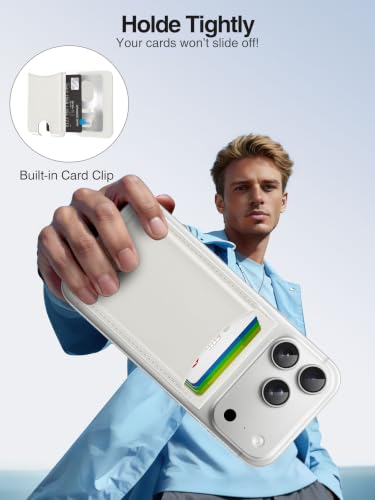 TopMade for MagSafe Wallet Works with Find My, Strongest Magnetic Wallet - color: White
