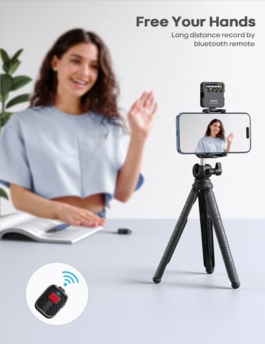 Lamicall Tripod for Camera with Wireless Remote 8-Strand Aluminum Core - style: NEW Upgraded - Silicone for Camera