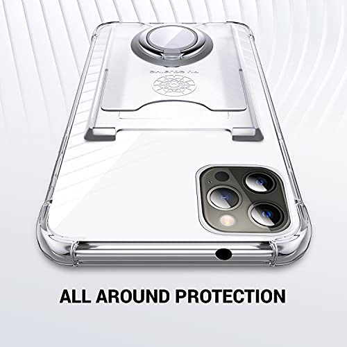 Shields Up for iPhone 13 Pro Max Case with Card Holder Stand, 6.7", Clear - color: Clear, size: iPhone 13 Pro Max