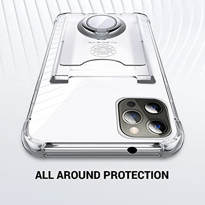 Shields Up for iPhone 13 Pro Max Case with Card Holder Stand, 6.7", Clear - color: Clear, size: iPhone 13 Pro Max