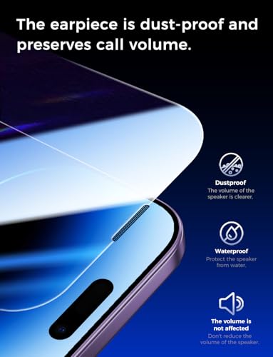 MAGIC JOHN 2 Pack for iPhone 14 Pro 6.1 inch Tempered Glass Screen Protector, Auto Dust-Elimination Installation, Bubble Free, Dynamic Island Compatible, HD Clear, Easy Installation | Easy Installation,Auto Dust-Elimination, Bubble Free,HD Clear