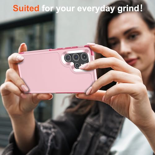 zapica Designed for Samsung Galaxy S22 Ultra Case, Light Pink | Military Grade Drop Protection, Dual Layer Structure Design, Heavy Duty Shockproof Non-Slip Phone Cover - color: Light Pink, size: Samsung Galaxy S22 Ultra 6.8''