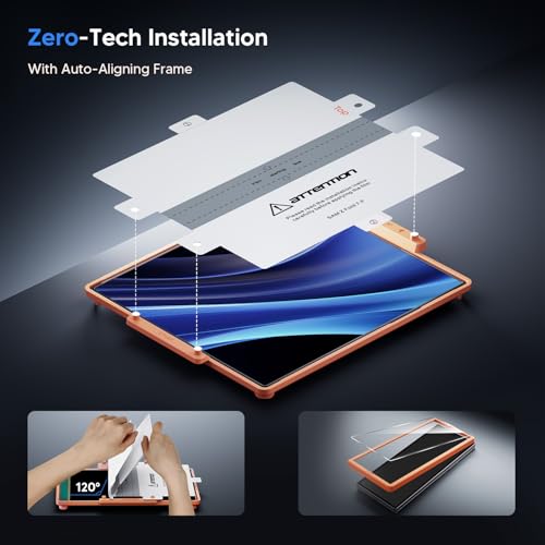 Hoerrye for Samsung Galaxy Z Fold 7 Screen Protector - [with Auto Align Frame Accessories] [2 Pack Inside Flexible TPU Film + 2 Pack Front Tempered Glass] No Creases,No Bubbles,Case Friendly