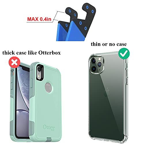 Kemoxan 10 Pack Foldable Small Phone Stand for Desk, Pocket Portable Kickstand, Colourful Cell Phone Travel Mount Compatible with Universal iPhone IPads Android - color: A-10 pack