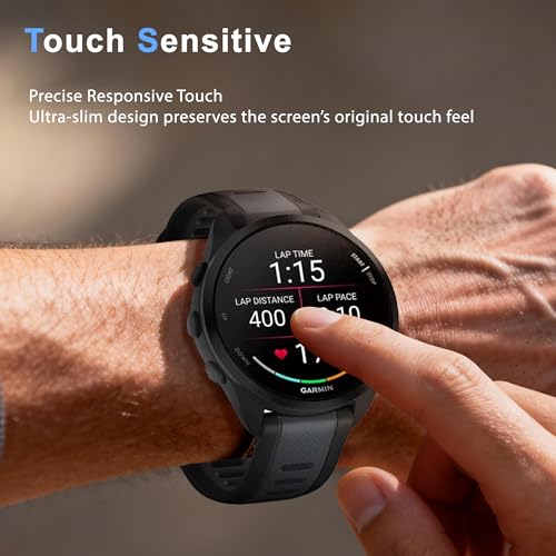 6 Pack Screen Protector for Garmin Forerunner 165 43mm, Soft TPU Film | High Clarity Soft Film, Touch Sensitive, Anti Scratch, Bubble Free, Flexible Screen Protector,Anti Fingerprint - size: For Garmin Forerunner 165 43mm 1.69 Inch