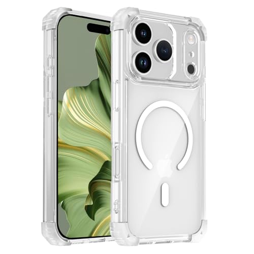 Compatible for iPhone 17 Pro Case 6.3" Magnetic Clear [Compatible with Magsafe] [15FT Military-Grade Protective] Heavy Duty Shockproof for iPhone 17 Pro Cover 2025 Clear - color: Clear, size: For iPhone 17 Pro Case 6.3"