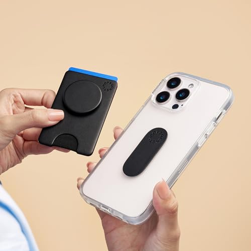 PopSockets Adhesive Phone Wallet with Grip- Black - color: Black Adhesive, style: Adhesive