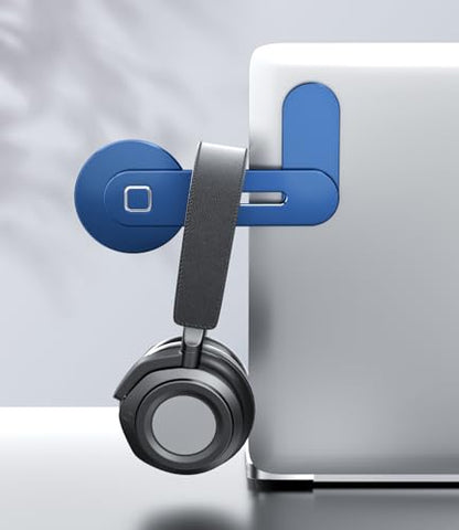 CloudValley Adjustable Laptop Stand Magnetic Phone Holder for iPhone 18-12 - color: Deep Blue