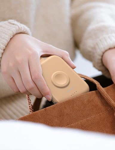 RORRY CharmGo Portable Charger, 5000mAh Portable Charger Power Bank - color: Honey Beige