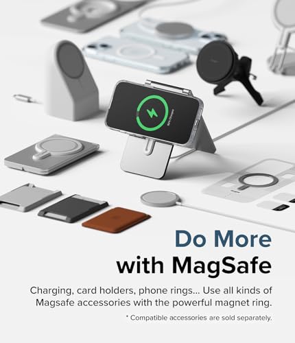 Ringke for iPhone 15 Case [Fusion Magnetic Matte Clear] | Compatible with MagSafe, Oil & Dirt Resistant, Anti-Fingerprint Technology Prevents Oily Smudges, Feels Velvety Soft - size: iPhone 15