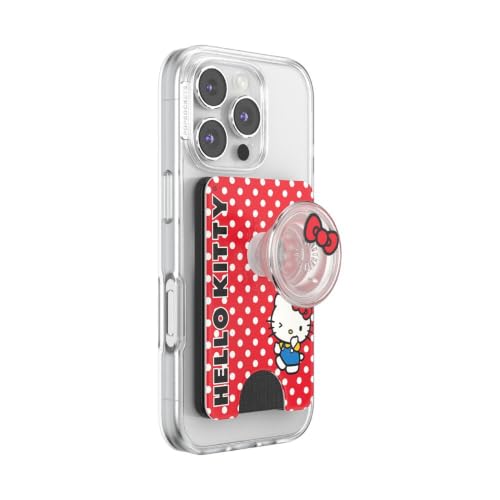 PopSockets Phone Wallet for MagSafe with Grip- Classic Kitty - color: Classic Hello Kitty, style: MagSafe