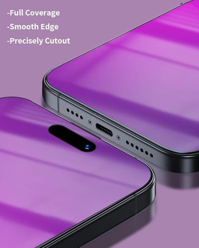2 Pack for iPhone 16 Pro Max Privacy Screen Protector 6.9 Inch - color: For iphone 16 Pro Max Purple