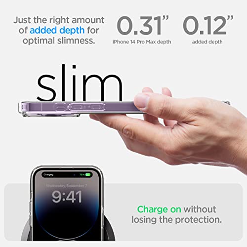 Spigen for iPhone 14 Pro Max Case, Ultra Hybrid [No Magnet Ring][Anti-Yellowing] - Crystal Clear - color: Crystal Clear, size: iPhone 14 Pro Max